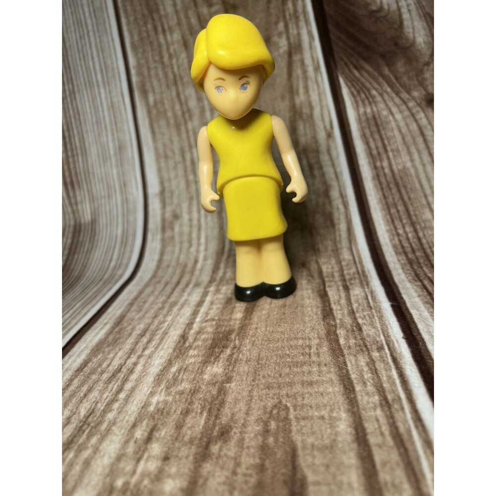 Little Tikes Doll House Size Mother Female Lady Doll Yellow Dress/Hair Vintage